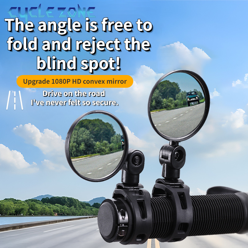 Cycle Zone - 2PCS Bicycle Rearview Mirror 360 Degree