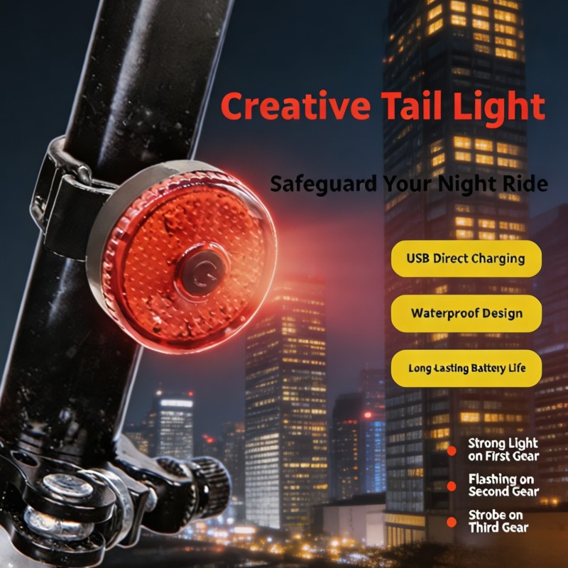 Cycling Gear Charging Station - USB Rechargeable Bike Tail Light Strap