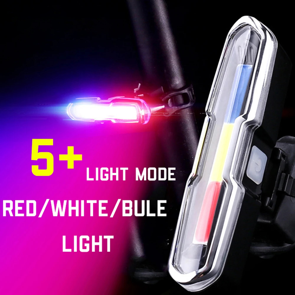 Cycling Gear Charging Station - Waterproof USB Rechargeable LED Bicycle Taillight