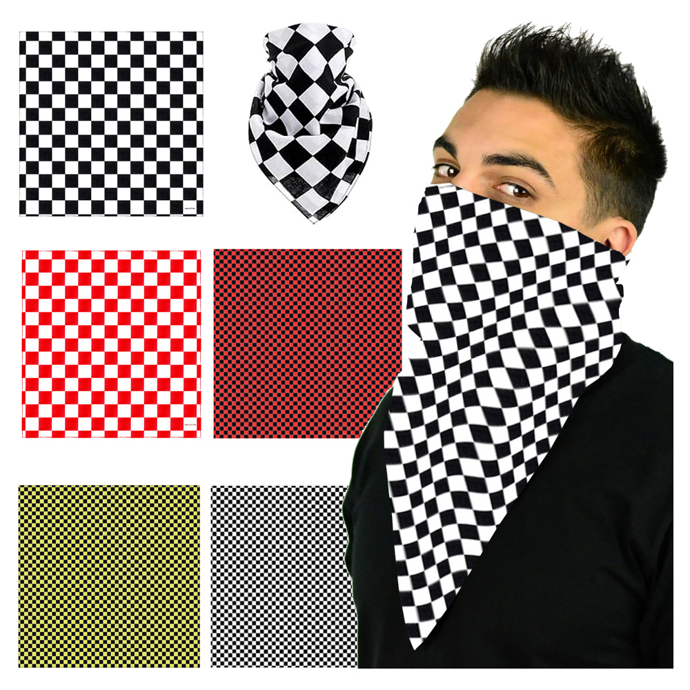 Cycle Zone - 5 Styles Racing Checkered Flag Bandana