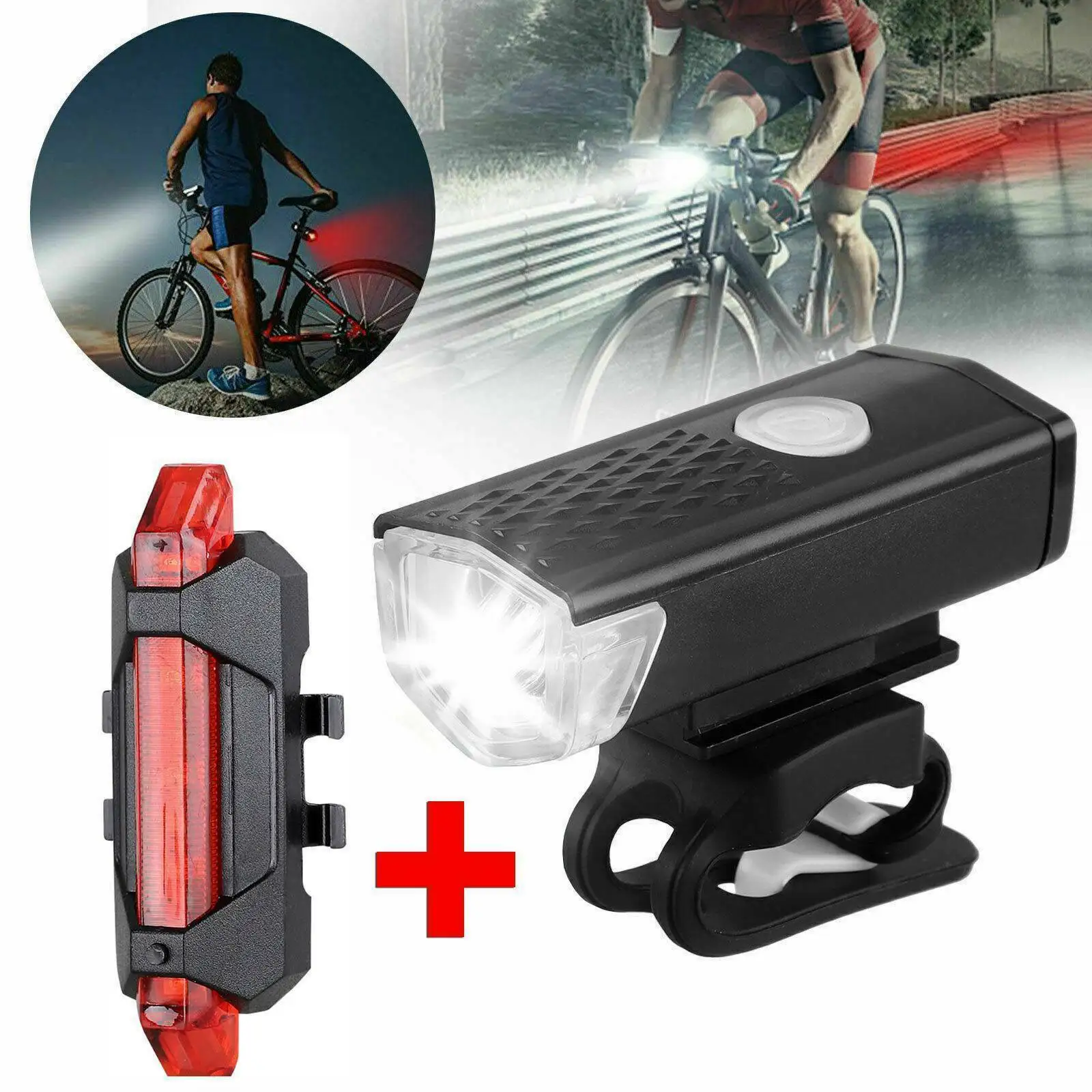 Cycling Gear Charging Station - MTB Bike Front Lights USB LED