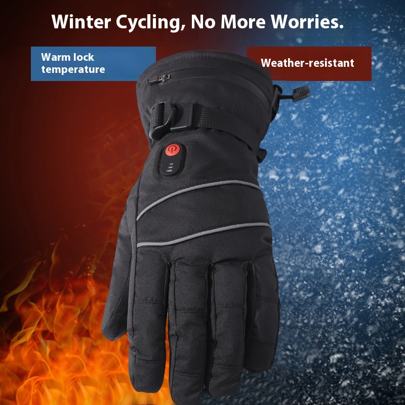 Touchscreen Heating Gloves Out - Cycling Heat Gear ulasan dan harga