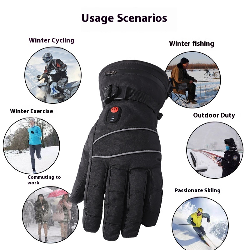 Touchscreen Heating Gloves Out - Cycling Heat Gear ulasan dan harga