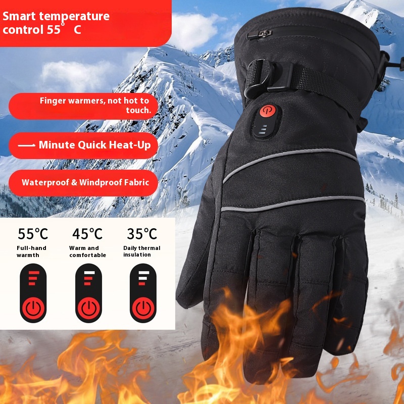 Touchscreen Heating Gloves Out - Cycling Heat Gear ulasan dan harga