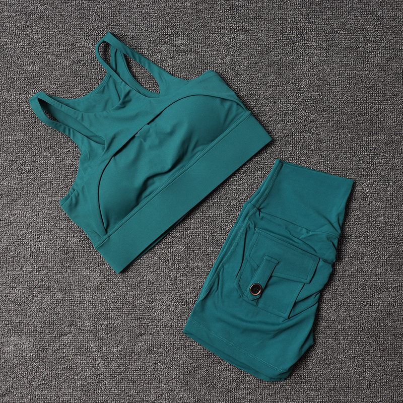 Fitness Shorts Yoga Sets Women - Cycling Gear For Women ulasan dan harga