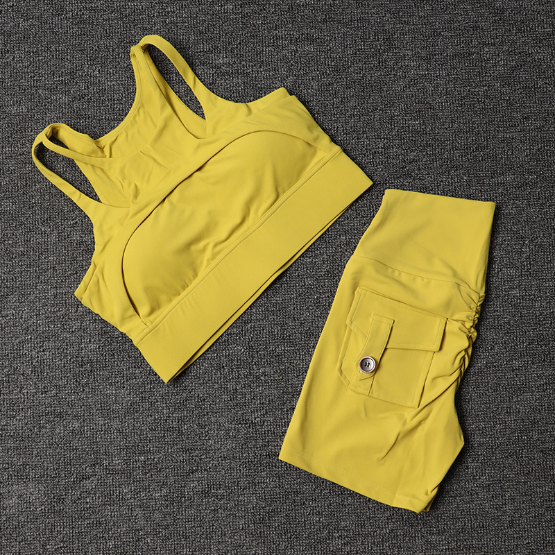 Fitness Shorts Yoga Sets Women - Cycling Gear For Women ulasan dan harga