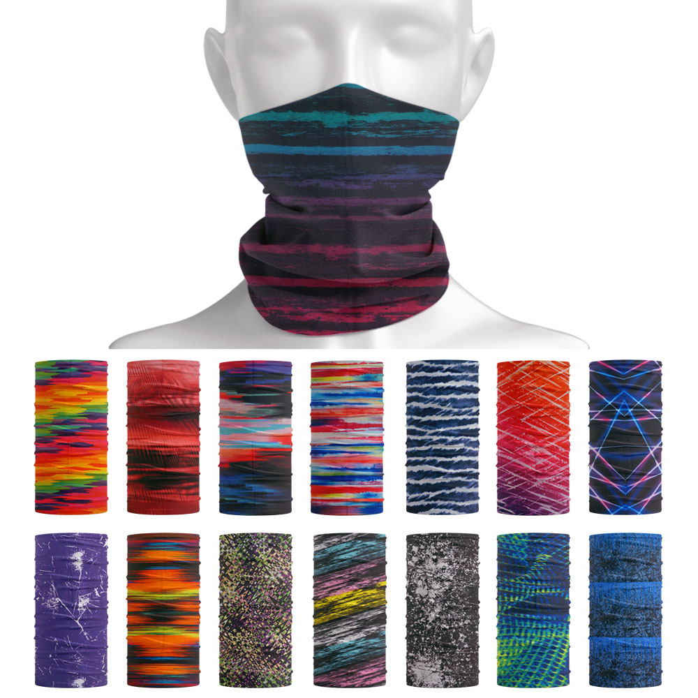 Tie-Dye Stripes Pattern Neckch - Cycling Gear For Women ulasan dan harga