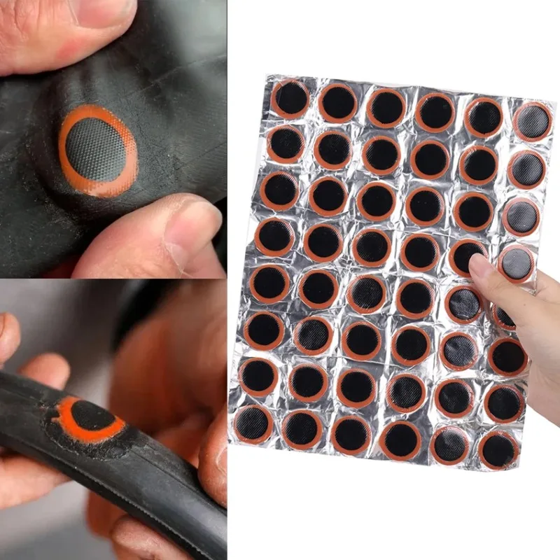 48Pcs Rubber Puncture Patches  - Bicycle Repair Kit ulasan dan harga