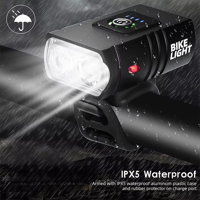 Bicycle LED Headlight T6S, USB - Cycling Gear Charging Station ulasan dan harga