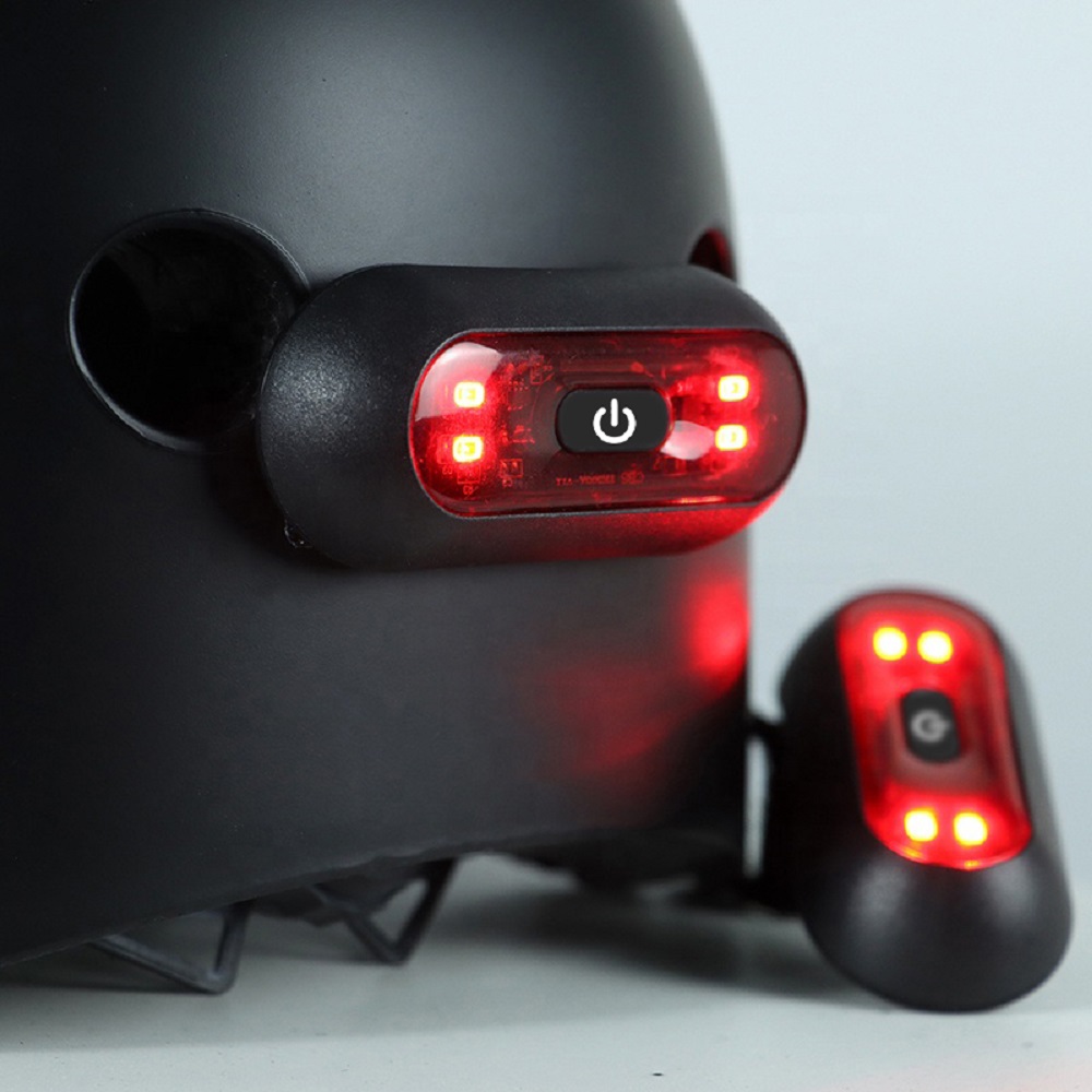 4 Lamp Beads Bicycle Helmet Le - Cycling Gear Charging Station ulasan dan harga