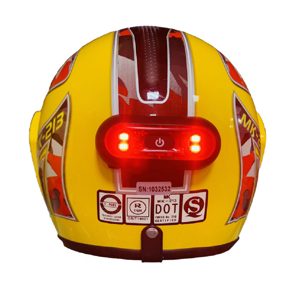 4 Lamp Beads Bicycle Helmet Le - Cycling Gear Charging Station ulasan dan harga