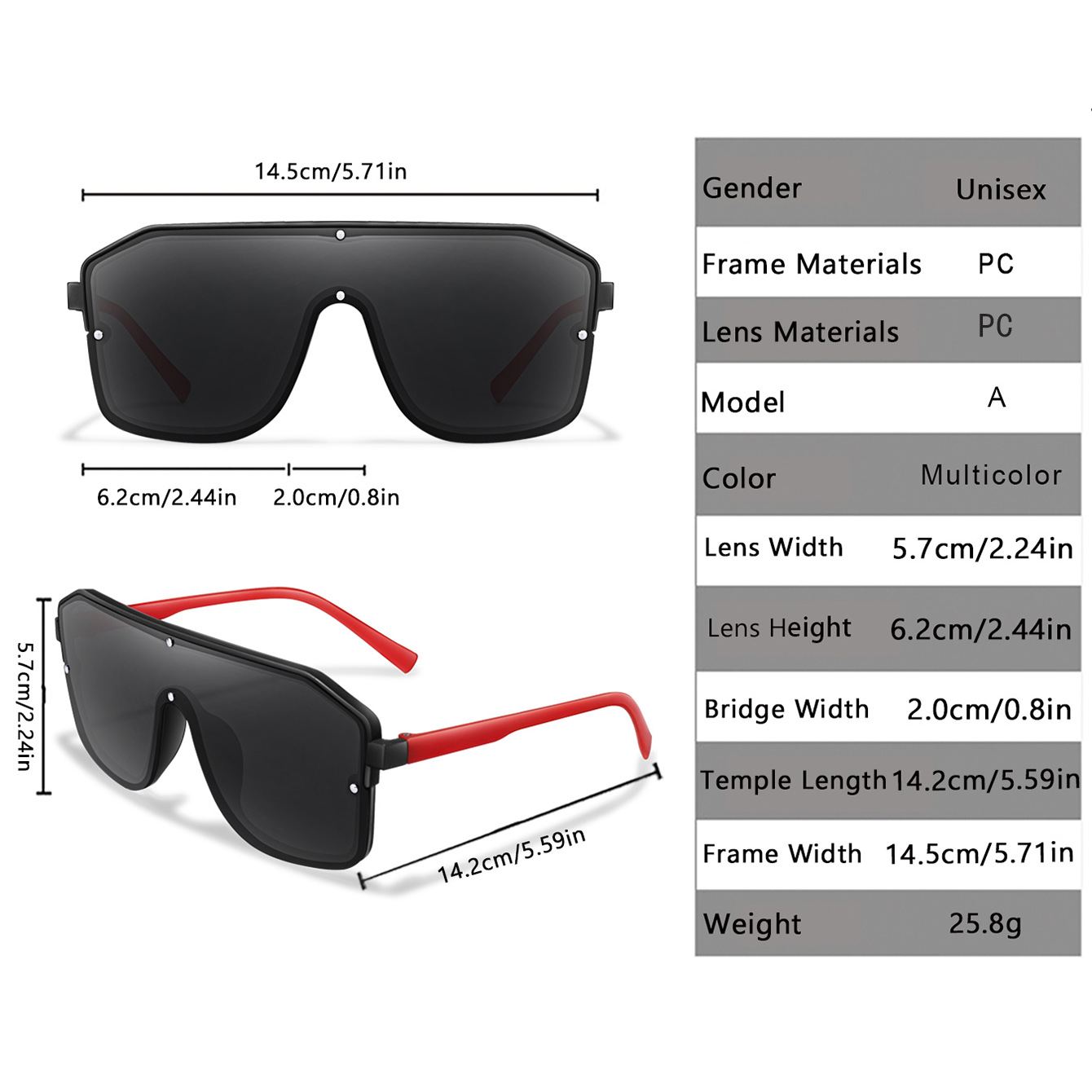 New Brand Square Big Frame Sun - Cycle Zone ulasan dan harga