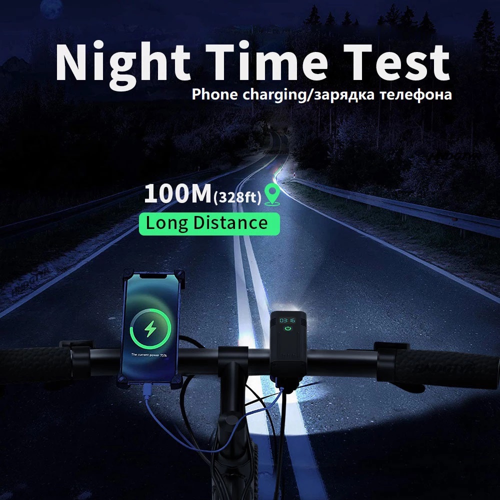 6-12 LEDs Bicycle Light Max 50 - Cycling Gear Charging Station ulasan dan harga