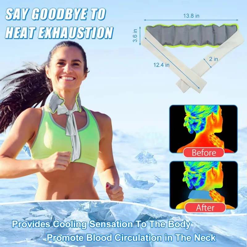 Cooling Ice Scarf for Neck Col - Cycling Heat Gear ulasan dan harga