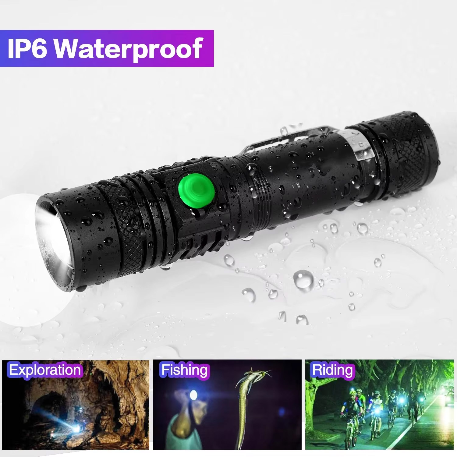 Ultra Bright Flashlight USB Li - Cycling Gear Charging Station ulasan dan harga