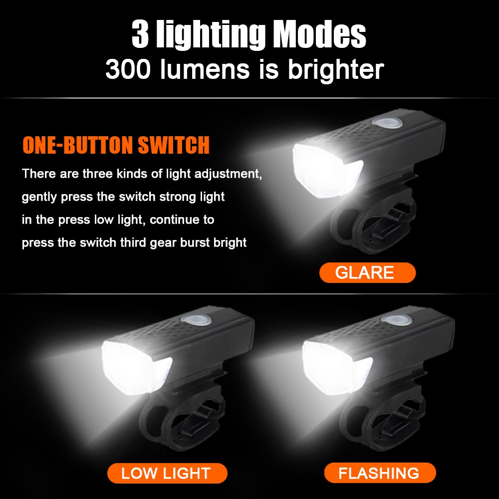 MTB Bike Front Lights USB LED  - Cycling Gear Charging Station ulasan dan harga