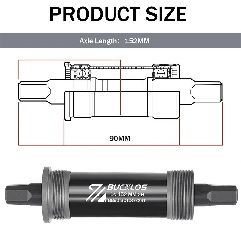 BUCKLOS BB68 Square Hole Botto - Cycle Zone ulasan dan harga