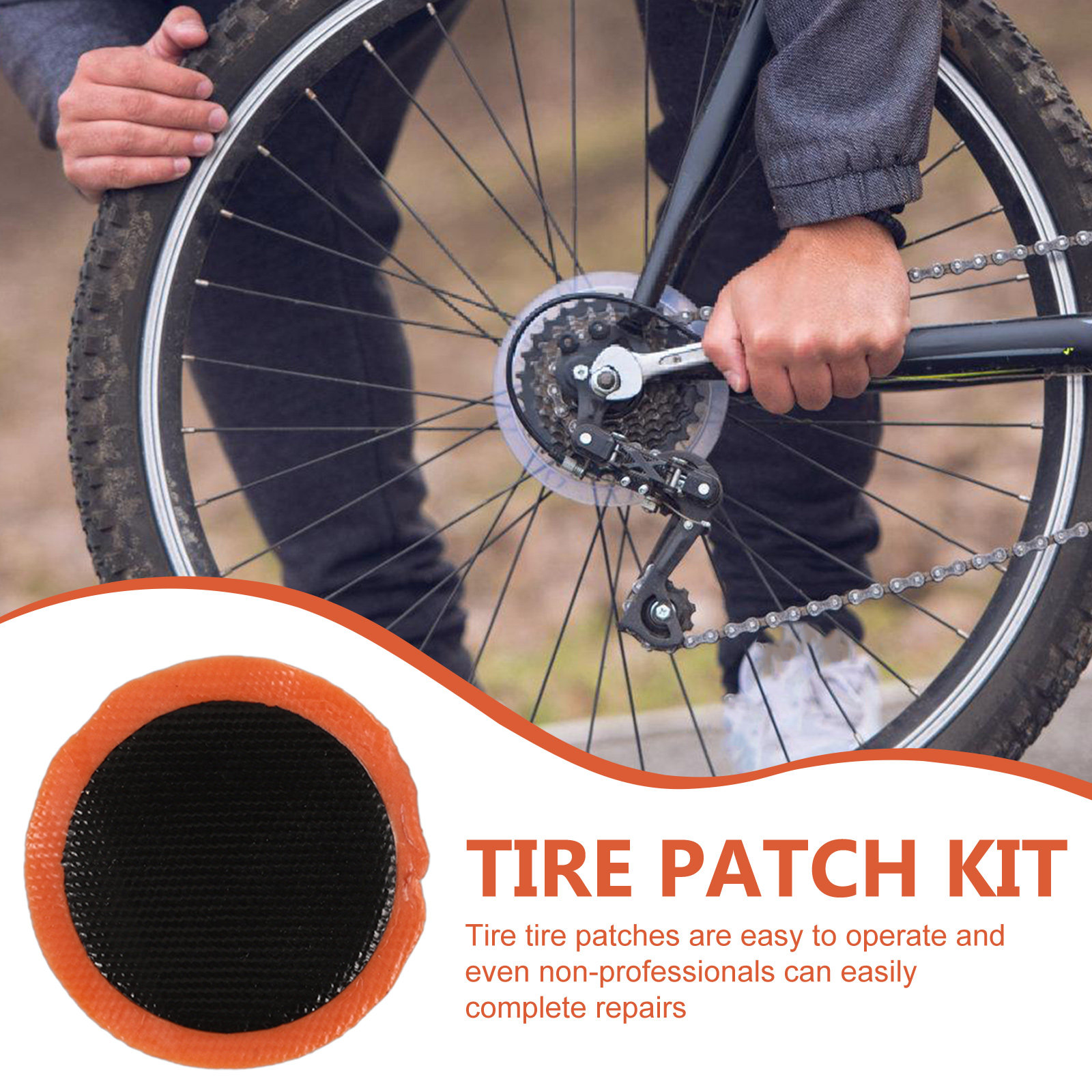 48Pcs Inner Tube Patch Kit Bik - Bicycle Repair Kit ulasan dan harga