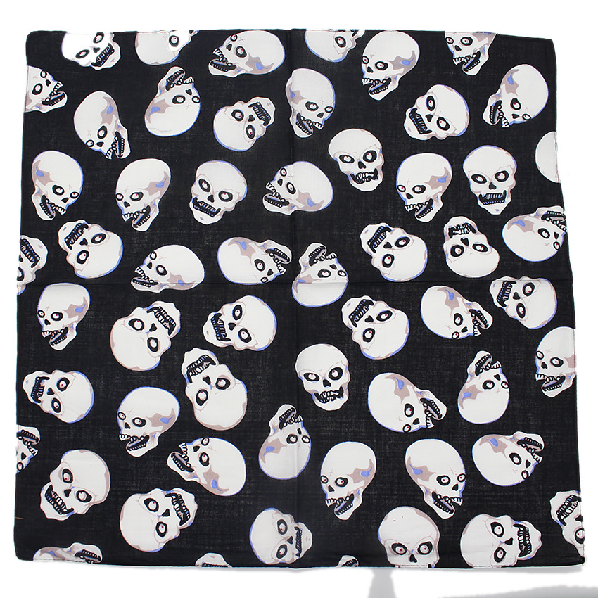 Skull Bandana Square Scarf 100 - Cycle Zone ulasan dan harga