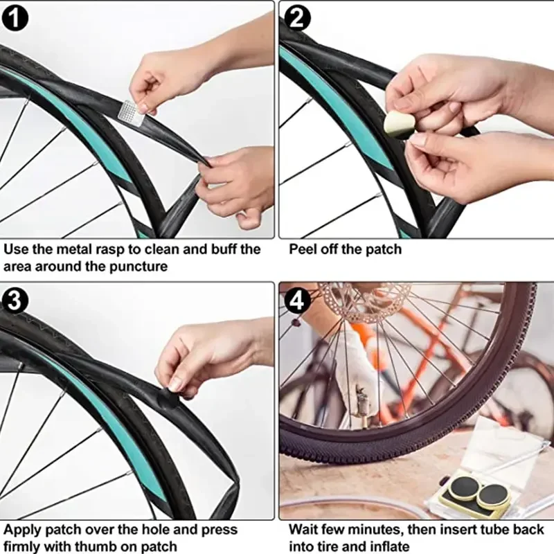 50Pcs Glue-Free Bike Tire Patc - Bicycle Repair Kit ulasan dan harga