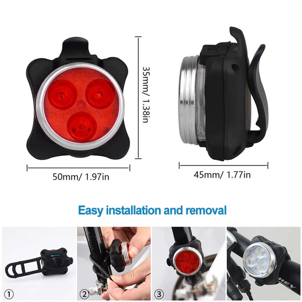 Bicycle Headlight Tail Light O - Cycling Gear Charging Station ulasan dan harga