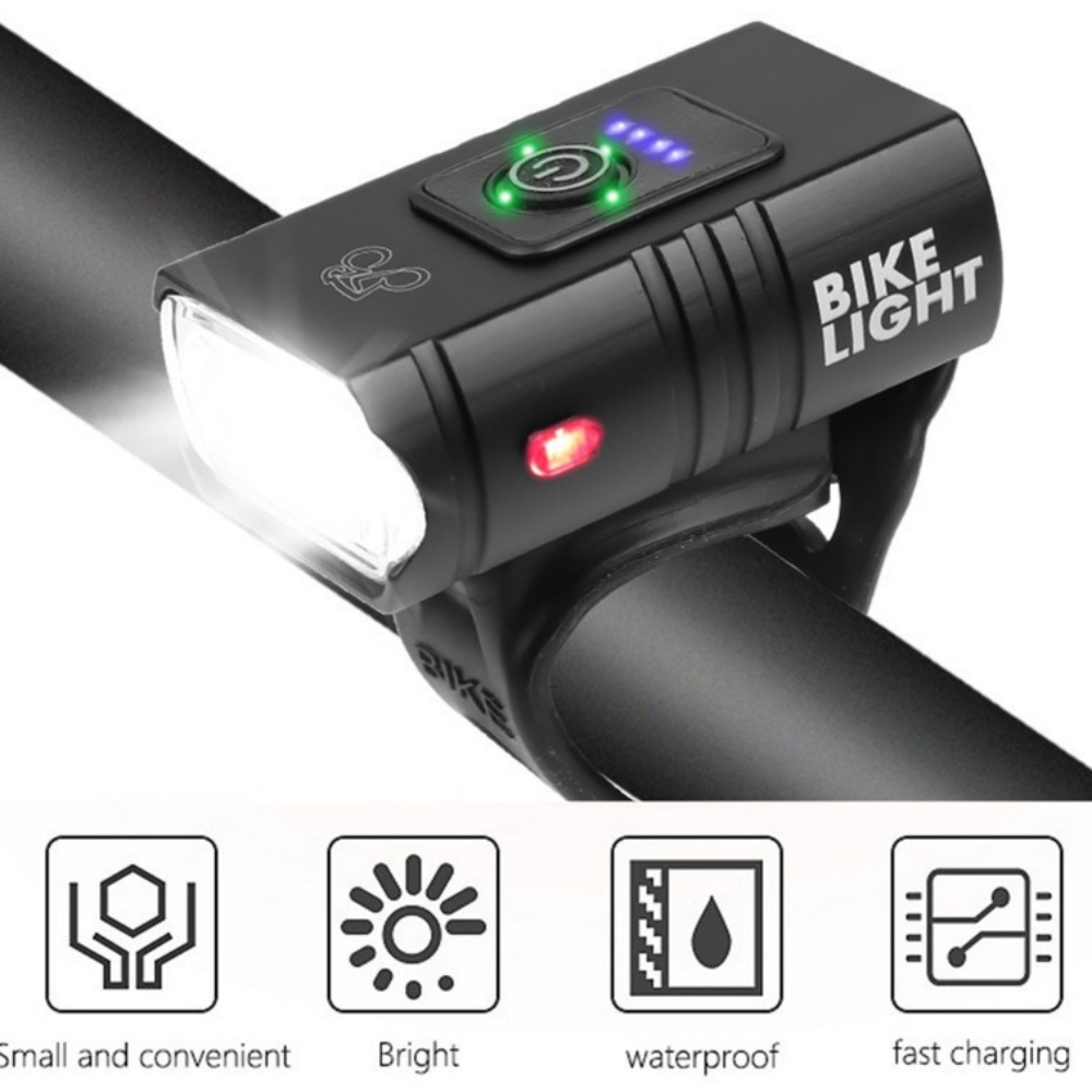 Bicycle Light T6 LED Front USB - Cycling Gear Charging Station ulasan dan harga