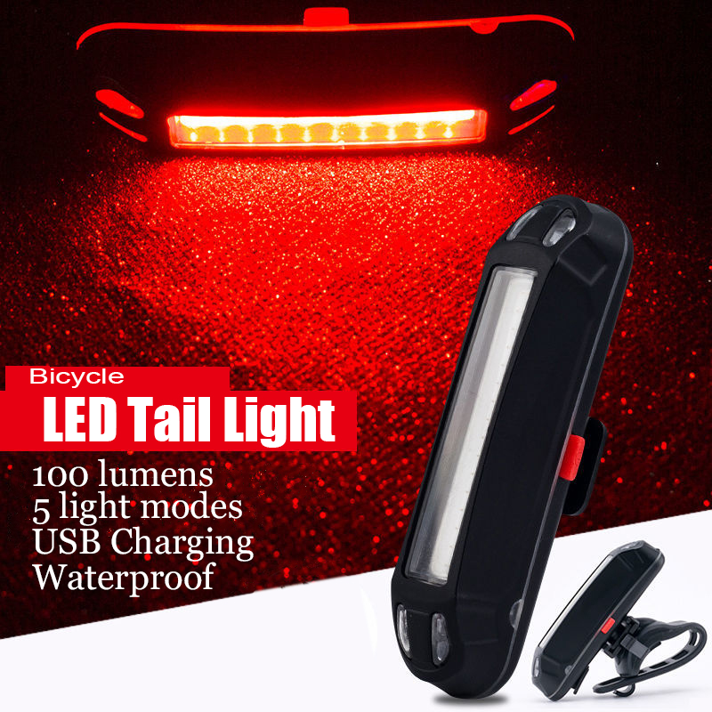 Bike Tail Light USB Rechargeab - Cycling Gear Charging Station ulasan dan harga