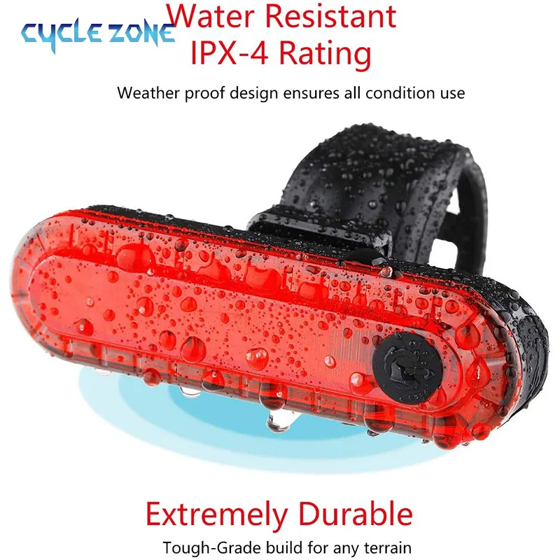 Bike Tail Light USB Rechargeab - Cycling Gear Charging Station ulasan dan harga